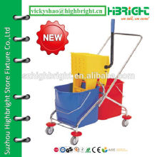 plastic hotel wringer trolley cart